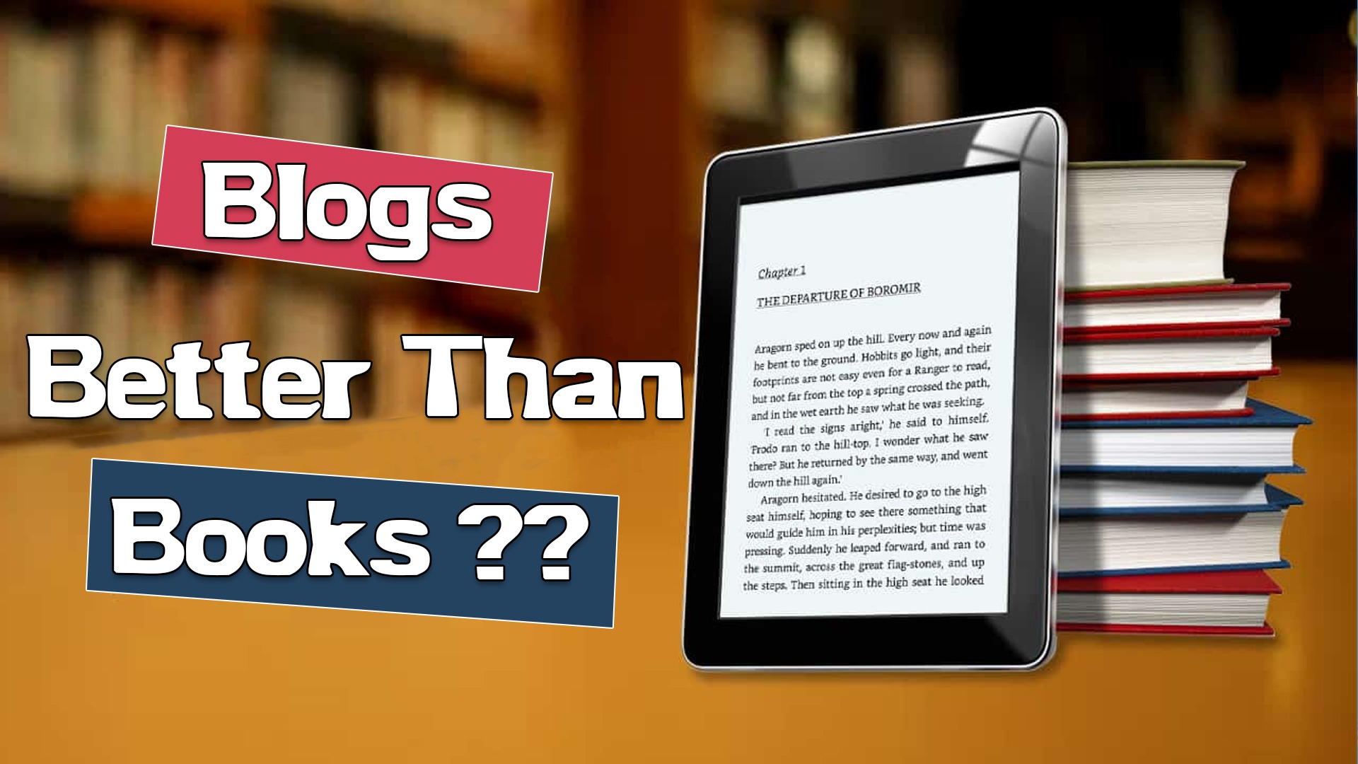 Are blogs better than books?